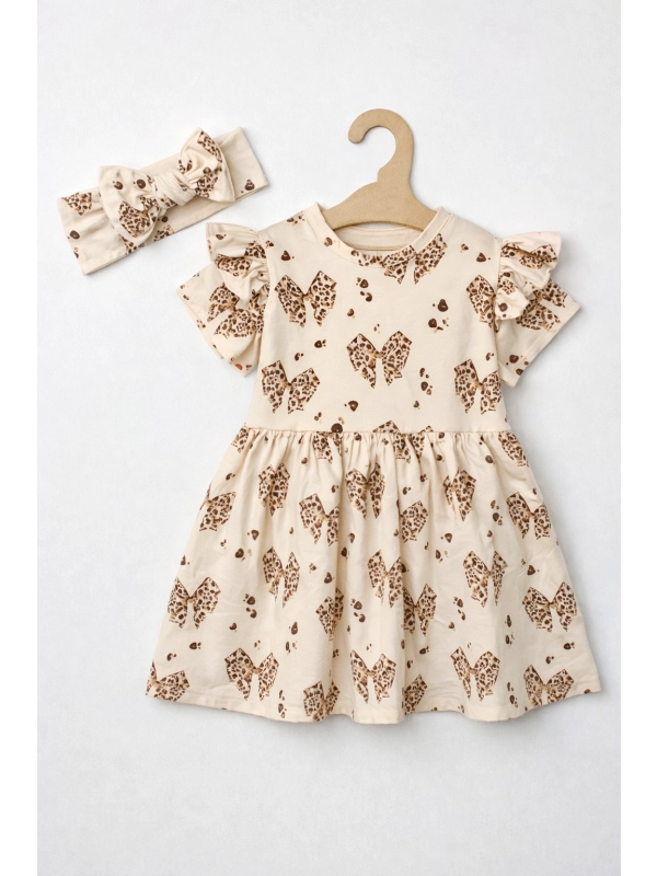 Sukienka wzór kokardy Sukienka wzór kokardy